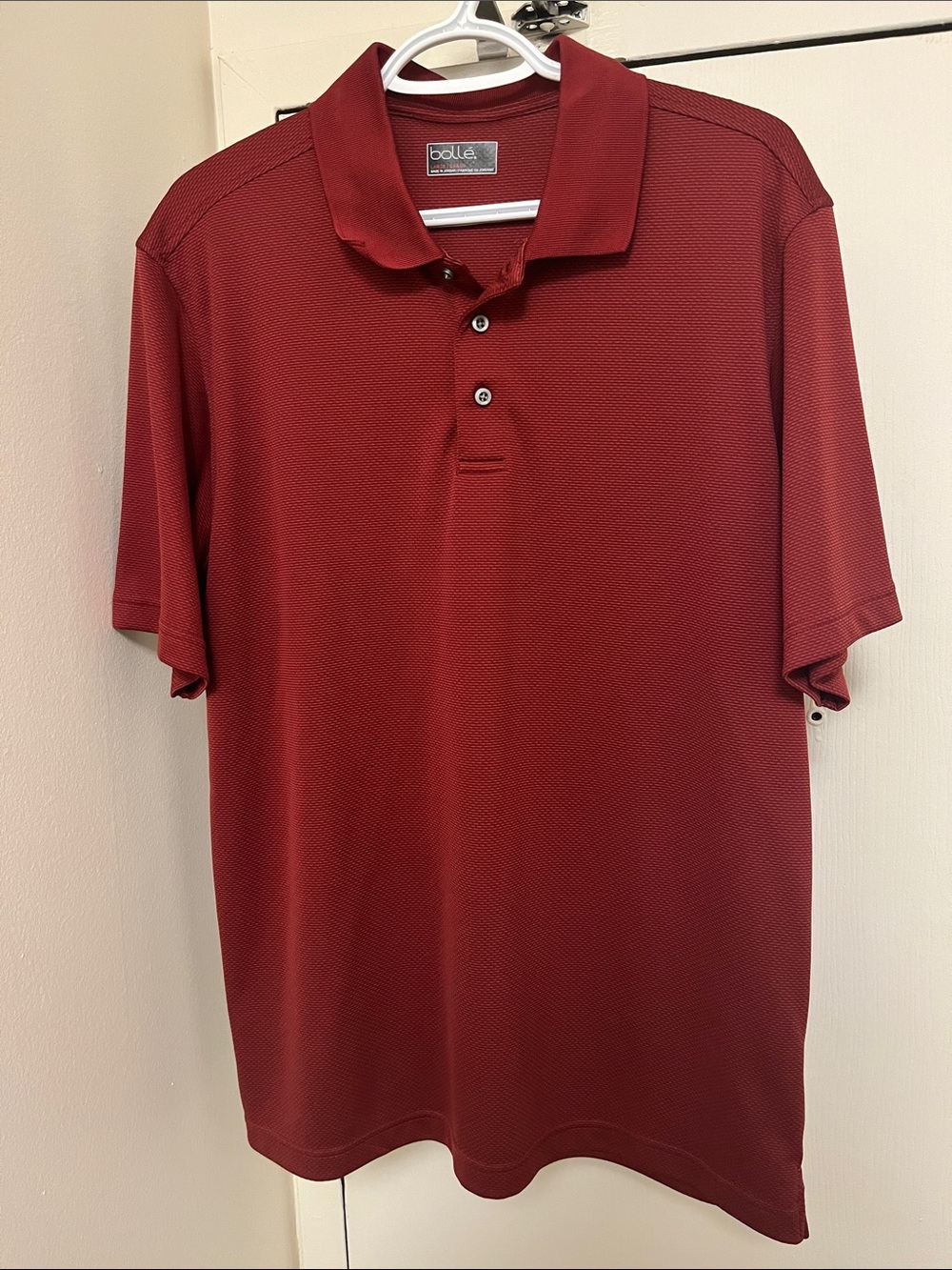 Bollé Men's Polo Shirt - Wine Red